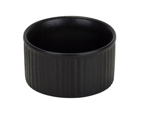 M & T  Ramekin black stoneware