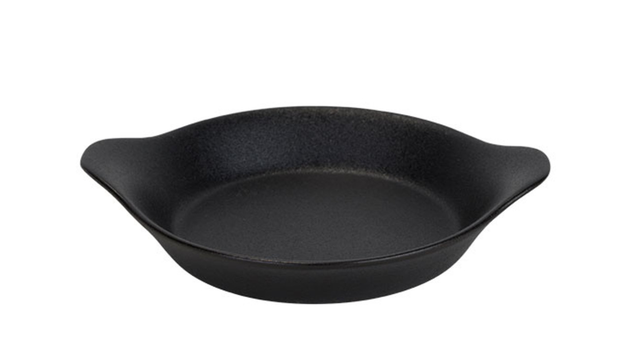 Plat à gratin terre cuite noire M&T International Hotel & Restaurant Supplies NV