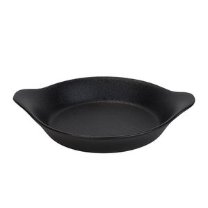 M & T  Gratin - egg dish black stoneware