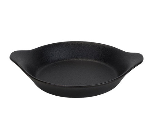 M&T Gratin - egg dish black stoneware
