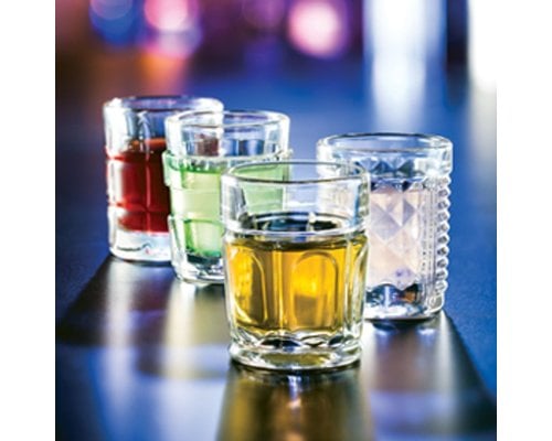 LA ROCHERE  Shot glass / shooter 6 cl set of 8 assorted