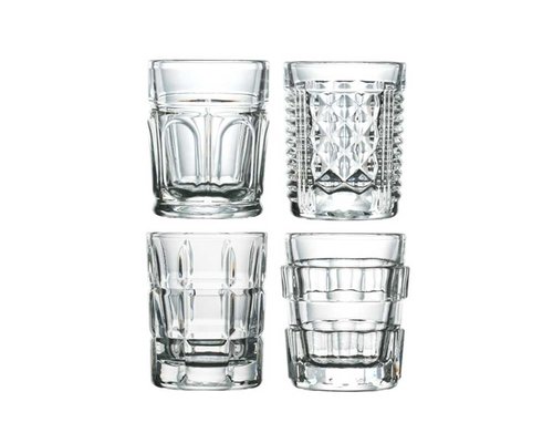 LA ROCHERE  Shot glass / shooter 6 cl set of 8 assorted