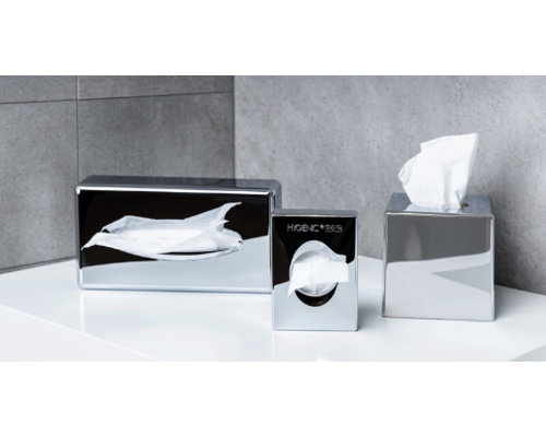 M&T Holder for facial tissues cube chromed ABS