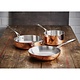 VOGUE  Sautepan conical 20 cm copper / stainless steel