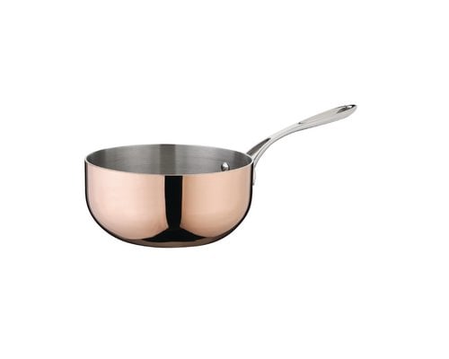 VOGUE  Sautepan conical 20 cm copper / stainless steel