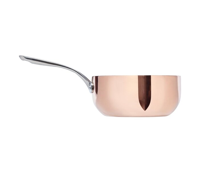VOGUE  Sautepan conical 20 cm copper / stainless steel