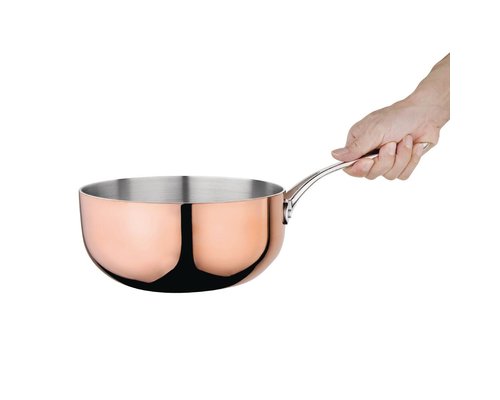 VOGUE  Sauteuse conisch  20 cm koper / roestvrijstaal