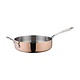 VOGUE  Sautepan with extra handle 24 cm copper / stainless steel