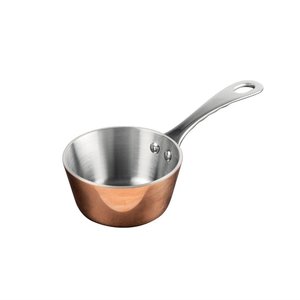 M & T  Mini saucpan 8,5 cm copper / stainless steel
