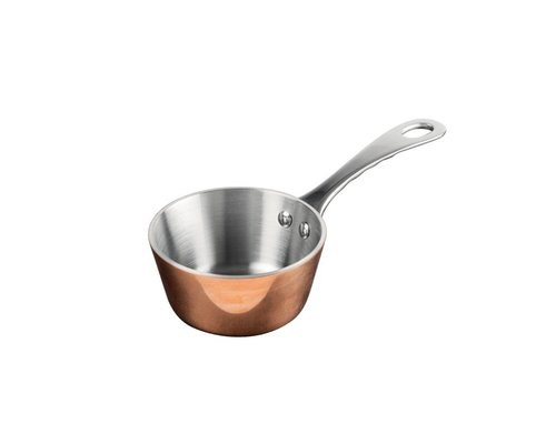 M & T  Mini saucpan 8,5 cm copper / stainless steel