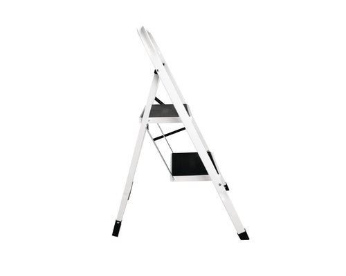 M&T Foldaway step stool made from durable sturdy steel with 2 treads.