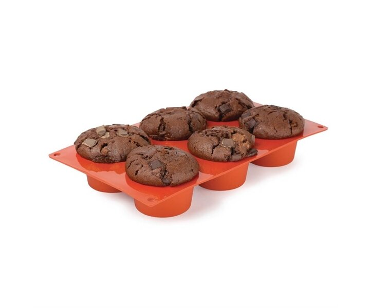PAVONI  Patisserie vorm flexibel anti-aanbak silicone voor 6 muffins