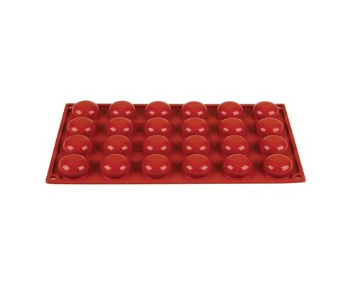 PAVONI  Pastry mould flexible silicone 24 pomponettes