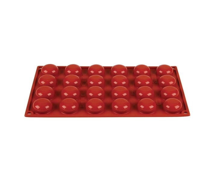 PAVONI  Pastry mould flexible silicone 24 pomponettes