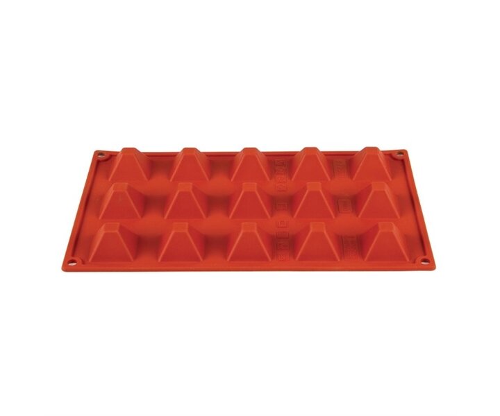 PAVONI  Moule à patisserie en silicone souple 15 pyramides