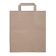 FIESTA GREEN Recycled Brown Paper Carrier Bags Large (Pack of 250)