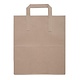 FIESTA GREEN Recycled Brown Paper Carrier Bags medium (Pack of 250)
