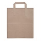 FIESTA GREEN Recycled Brown Paper Carrier Bags medium (Pack of 250)