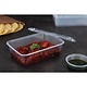 FIESTA GREEN Plastic microwavable containers 100 cl  with lid (Pack of 250)