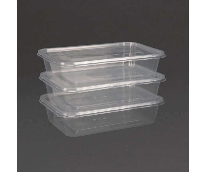 FIESTA GREEN Récipient avec couvercle en plastique pour micro-ondes 100 cl ( lot de 250 pcs )