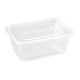 FIESTA GREEN Plastic microwavable containers 100 cl  with lid (Pack of 250)