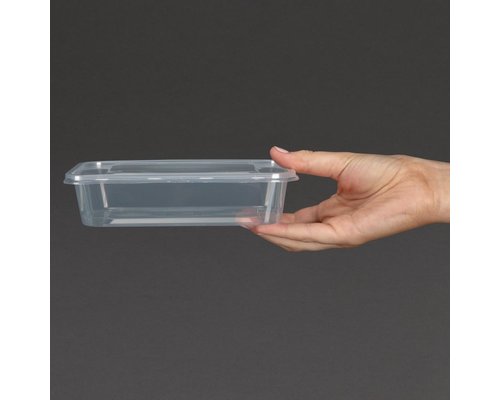 FIESTA GREEN Récipient avec couvercle en plastique pour micro-ondes 65 cl ( lot de 250 pcs )