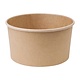 FIESTA GREEN Compostable round kraft salad Bowls 1000 ml with clear lid ( box 300 pcs )