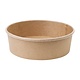 FIESTA GREEN Compostable round kraft salad bowls 75 cl  with clear lid ( box 300 pcs )