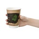 FIESTA GREEN Koffiebeker 35 cl dubbelwandig en composteerbaar ( verpakking 500 stuks )
