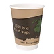 FIESTA GREEN Coffee mug 22 cl double walled and compostable  ( box 500 pieces )