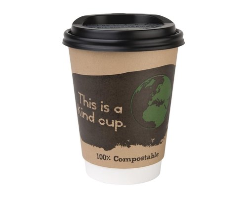 FIESTA GREEN Lid for coffee mug 35 cl double walled  and compostable ( box 50 pieces )