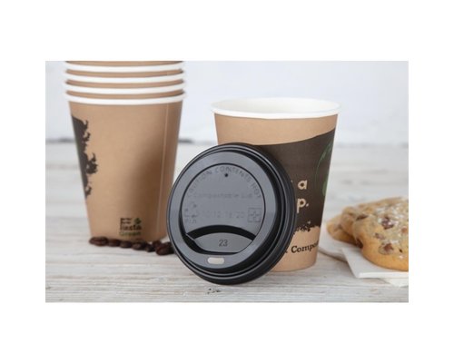 FIESTA GREEN Lid for coffee mug 35 cl double walled  and compostable ( box 50 pieces )