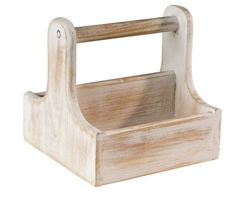 M & T  Table caddy vintage pinewood