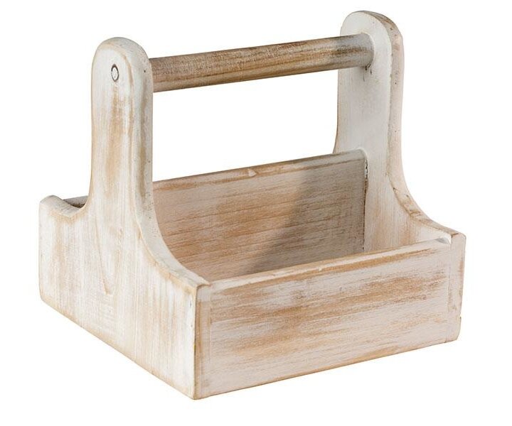 M&T Table caddy vintage pinewood