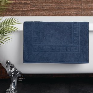 M & T  Badmat 50 x 80 cm Navy blauw