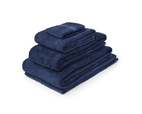 M & T  Bath towel 50 x 90 cm Navy blue