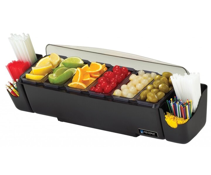 SAN JAMAR  Ingredienten houder 5 delig met rolltop deksel