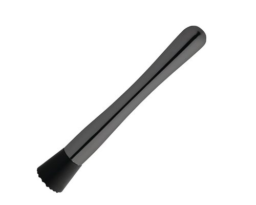 M&T Shaker 55 cl gun metal noir + ensemble 5 pcs d'ustensils  de bar