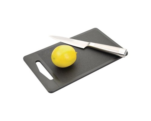 M&T Snijplankje 25 x 15 x 0,7 cm zwart polyethyleen