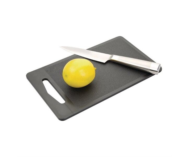 M&T Snijplankje 25 x 15 x 0,7 cm zwart polyethyleen