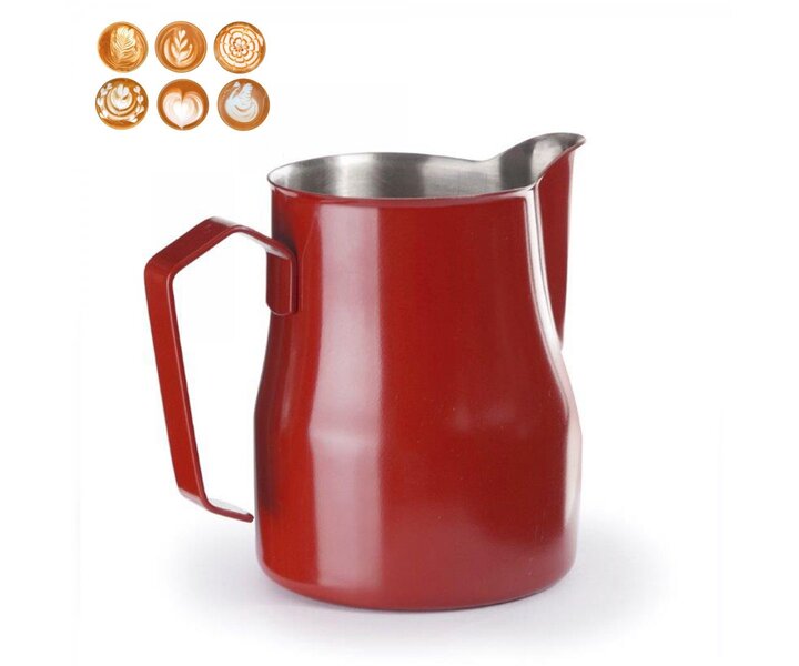 LACOR Pot crémier inoxydable 50 cl  rouge