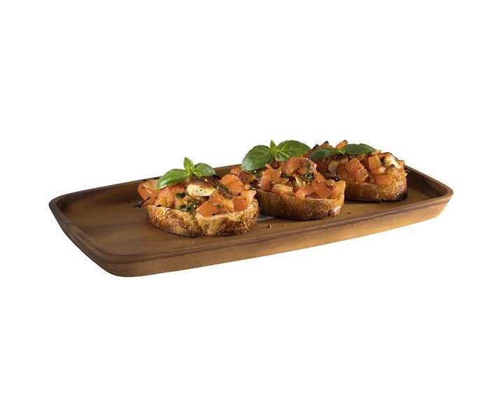 M&T Serving tray acacia wood 30 x 18 x 2 cm