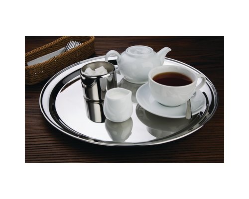 M&T Round tray 30,5 cm stainless steel