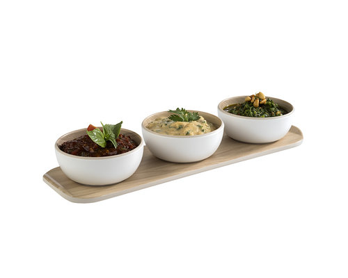 M&T Serving set melamine 4 pcs
