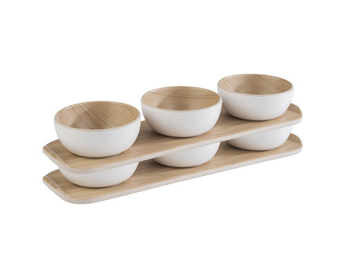 M&T Serving set melamine 4 pcs