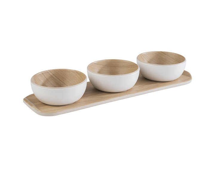 M&T Serving set melamine 4 pcs