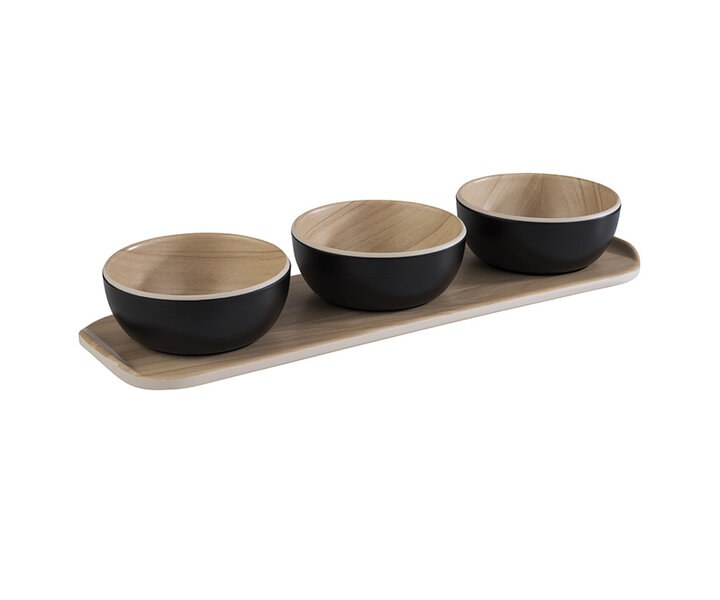 M&T Serving set melamine 4 pcs