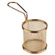 M & T  Frying & serving basket gold color round shape
