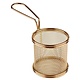 M&T Frying & serving basket gold color round shape