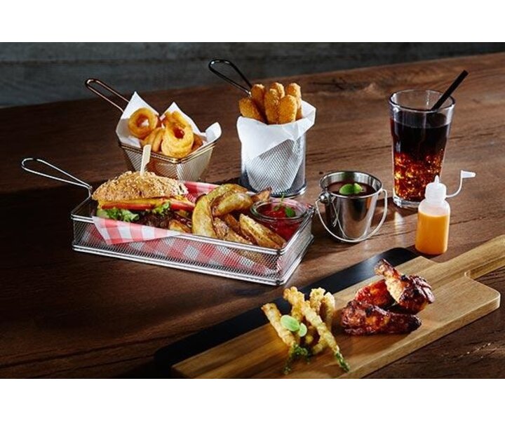 M&T Frying & serving basket round shape